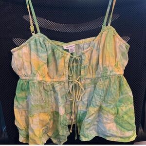 American eagle summer front tie tank top!